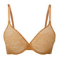 Gossard Glossies Lace Spiced Honey Sheer Molded Bra