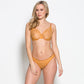 Sheer Lace Thong Panty Gossard Glossies Lace Spiced Honey-2
