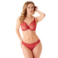 Gossard Glossies Lace Rasberry Blush Sheer Molded Bra-2