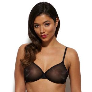 Sheer Molded Bra Gossard Glossies Black-0