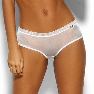 Sheer See Through Shorts Panty Gossard Glossies White-0
