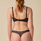 Gossard Glossies Lace Black Sheer Thong Panty-3