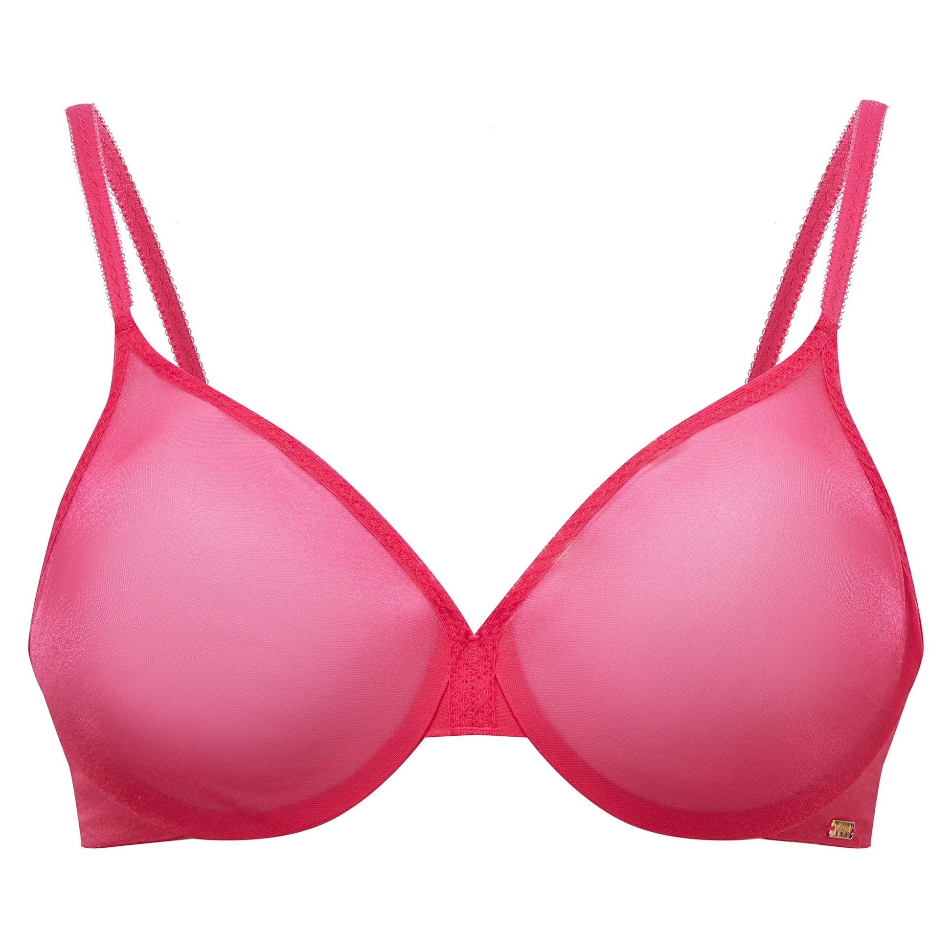 Gossard Glossies Magenta Sheer Mesh Molded Bra-3