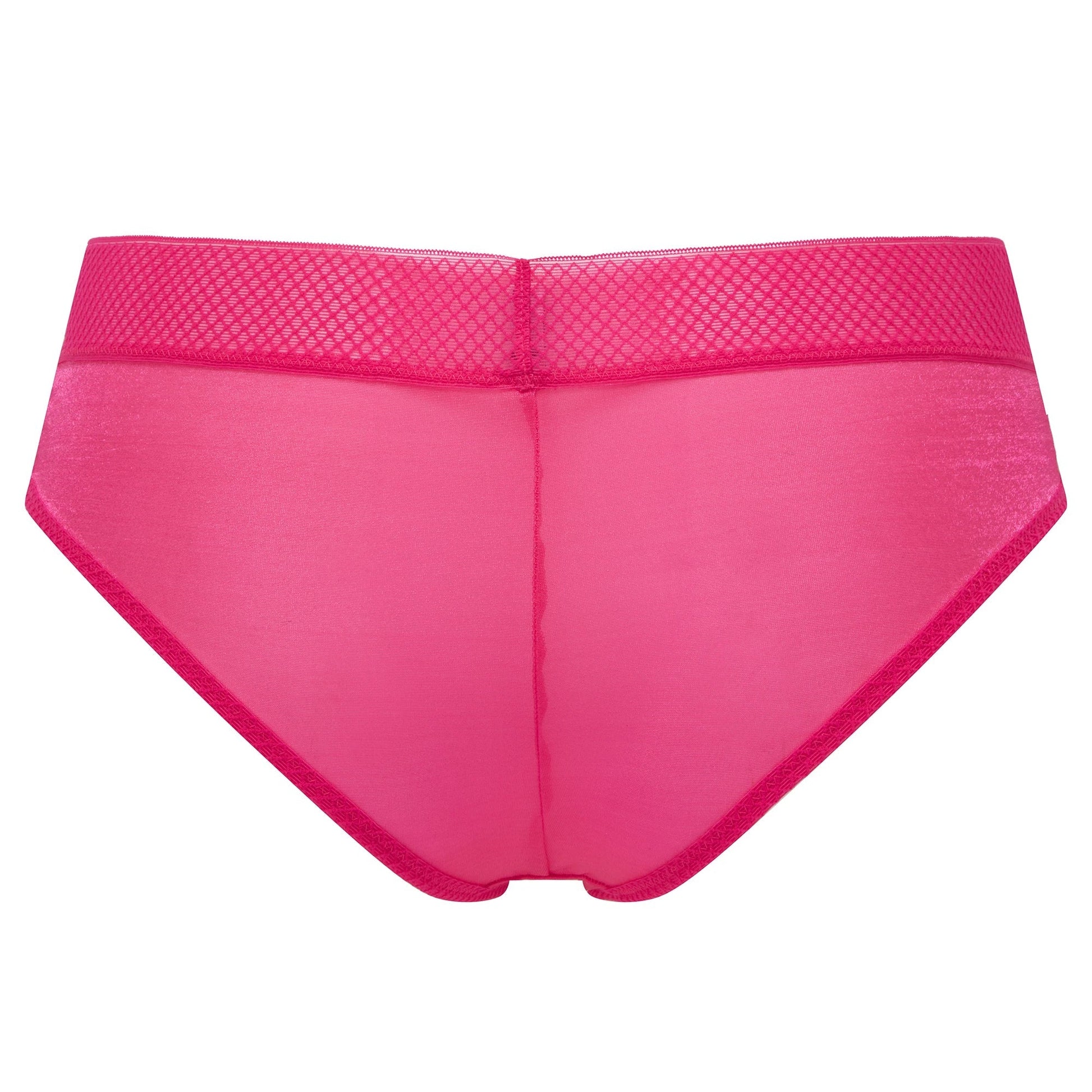 Gossard Glossies Magenta Sheer Mesh Cheeky Short Panty-4