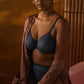 Gossard Glossies Shadow Blue Sheer Bra Ultimate Comfort