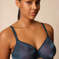 Gossard Glossies Shadow Blue Sheer Bra Ultimate Comfort-2