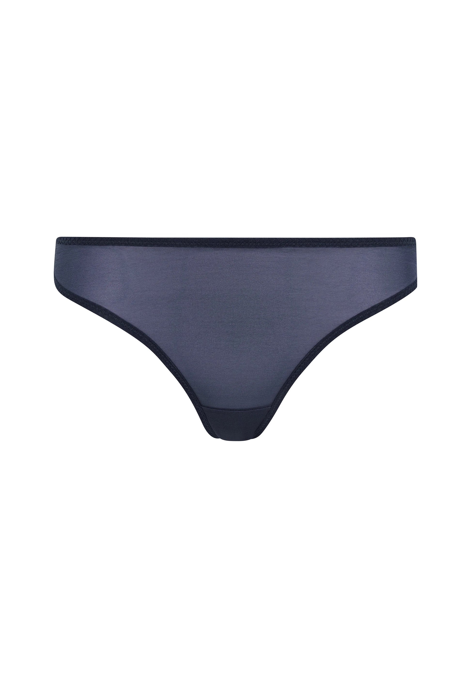 Gossard Glossies Shadow Blue Sheer Thong Panties-4