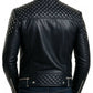 Grayson Black Leather Jacket - Men Leather Jacket Black