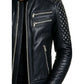 Grayson Black Leather Jacket - Men Leather Jacket Black