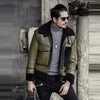 Green Men’s RAF Flying Pilot Sheepskin Shearling Leather Jacket - Green
