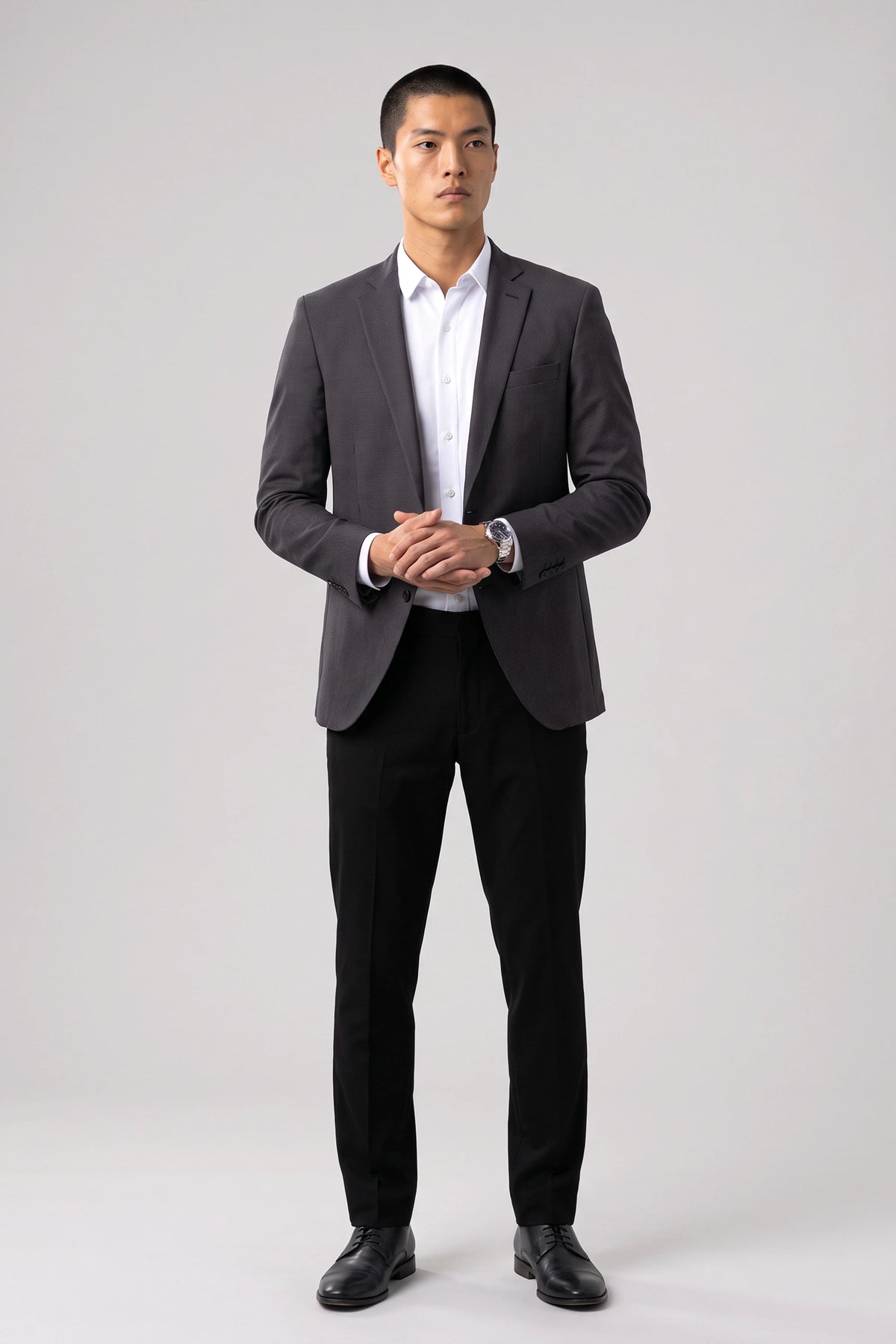 Performance Blazer // Grey Houndstooth