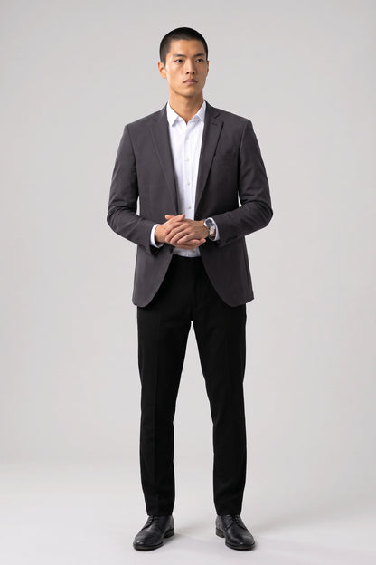Performance Blazer // Grey Houndstooth
