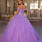Nox Anabel H1349 Poofy Long Quinceanera Off the Shoulder Ballgown