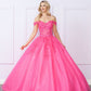 Nox Anabel H1349 Poofy Long Quinceanera Off the Shoulder Ballgown