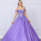 Nox Anabel H1349 Poofy Long Quinceanera Off the Shoulder Ballgown