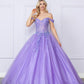 Nox Anabel H1349 Poofy Long Quinceanera Off the Shoulder Ballgown