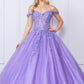 Nox Anabel H1349 Poofy Long Quinceanera Off the Shoulder Ballgown