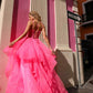 Nox Anabel H1351 Long A-Line Tiered Layered Ruffled Tulle Ballgown