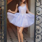 Nox Anabel H846 Short Glitter Sequin Applique A-Line Dress