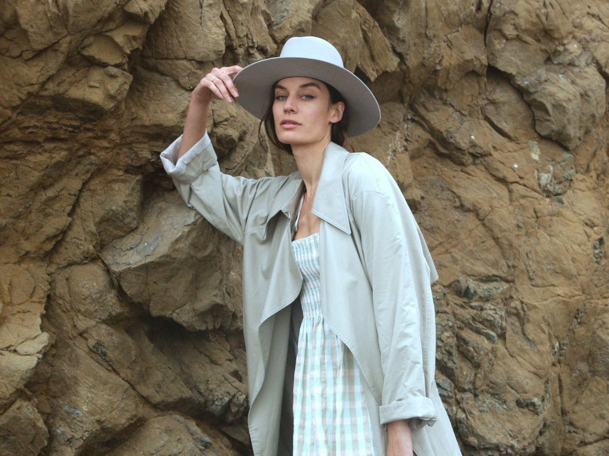 KIN THE LABEL Urban Collection featuring Louise M in a stylish urban outfit posing outdoors
