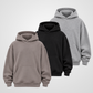 Bundle of Three Drop Shoulder Hoodies