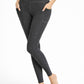 Trophy Yoga Heather Pocket Leggings made in USA, gray leggings with side pockets