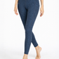 Trophy Yoga Heather Pocket Leggings made in USA, showing side pocket and heathered fabric