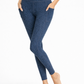 Trophy Yoga heather pocket leggings made in USA, featuring a comfortable stretch fit and side pockets