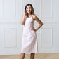 Organic Seersucker Sheath Dress Light Pink