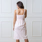 Organic Seersucker Sheath Dress Light Pink
