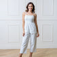 Organic Smocked Button Front Jumpsuit
