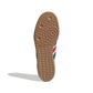 Adidas Men's Samba OG footwear in white with scarlet and dark green accents, bottom view