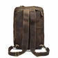 Classy Leather Bags Dublin leather backpack briefcase 2-in-1 in brown leather with adjustable straps and multiple compartments