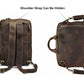 Classy Leather Bags Dublin leather backpack briefcase 2-in-1 in a structured design with shoulder straps