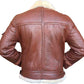 Handmade Men’s Flying Leather Jacket With Fur