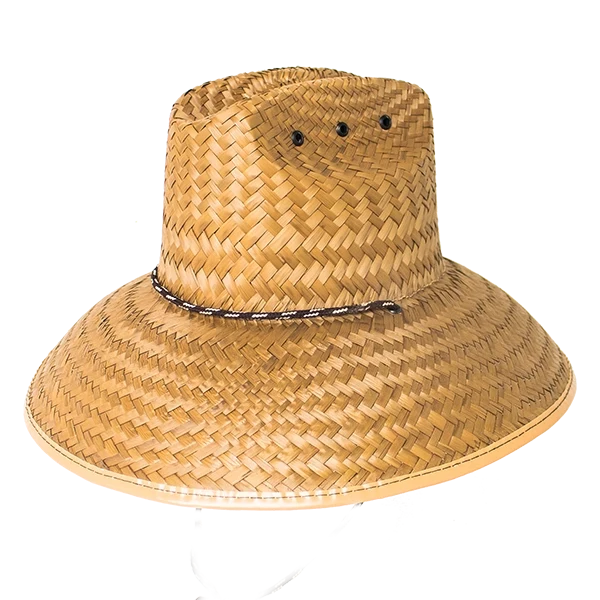 Peter Grimm Haselhoff straw lifeguard hat by HatCountry, natural woven straw with wide brim