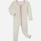 Heart Bamboo Convertible Footed Onesie