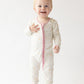 Heart Bamboo Convertible Footed Onesie