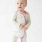 Heart Bamboo Convertible Footed Onesie
