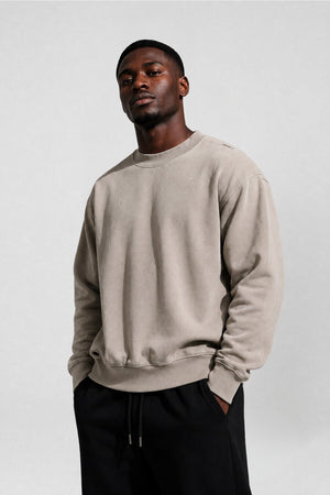 Worn-In Oversized Sweatshirt Shoe Grey