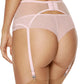 Gorteks Coco Pink High Waist Mesh Garter Belt-1