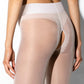 Amour Hip Gloss White Open Crotch Pantyhose 20DEN