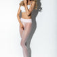 Amour Hip Gloss White Open Crotch Pantyhose 20DEN