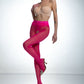 Amour Hip Lace 30 DEN Viva Magenta Open Crotch Hipster Tights