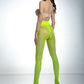 Amour Hip Lace 30 DEN Yellow Open Crotch Hipster Tights
