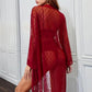 French Dot Mesh Robe and Bra Set