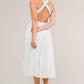 ADMIRED FROM AFAR WOVEN MIDI DRESS