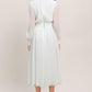 FOREVER WAITING WOVEN MIDI DRESS