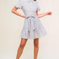 ADORABLE PRESENCE WOVEN MINI DRESS