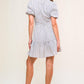 ADORABLE PRESENCE WOVEN MINI DRESS